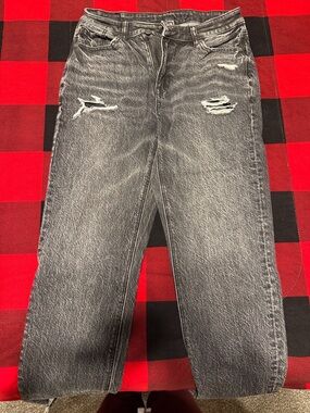 Men's Distressed Black Washed Jeans